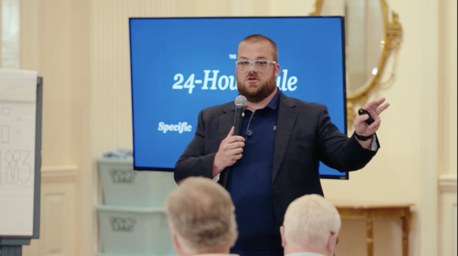 Matthew Efird speaking at an event